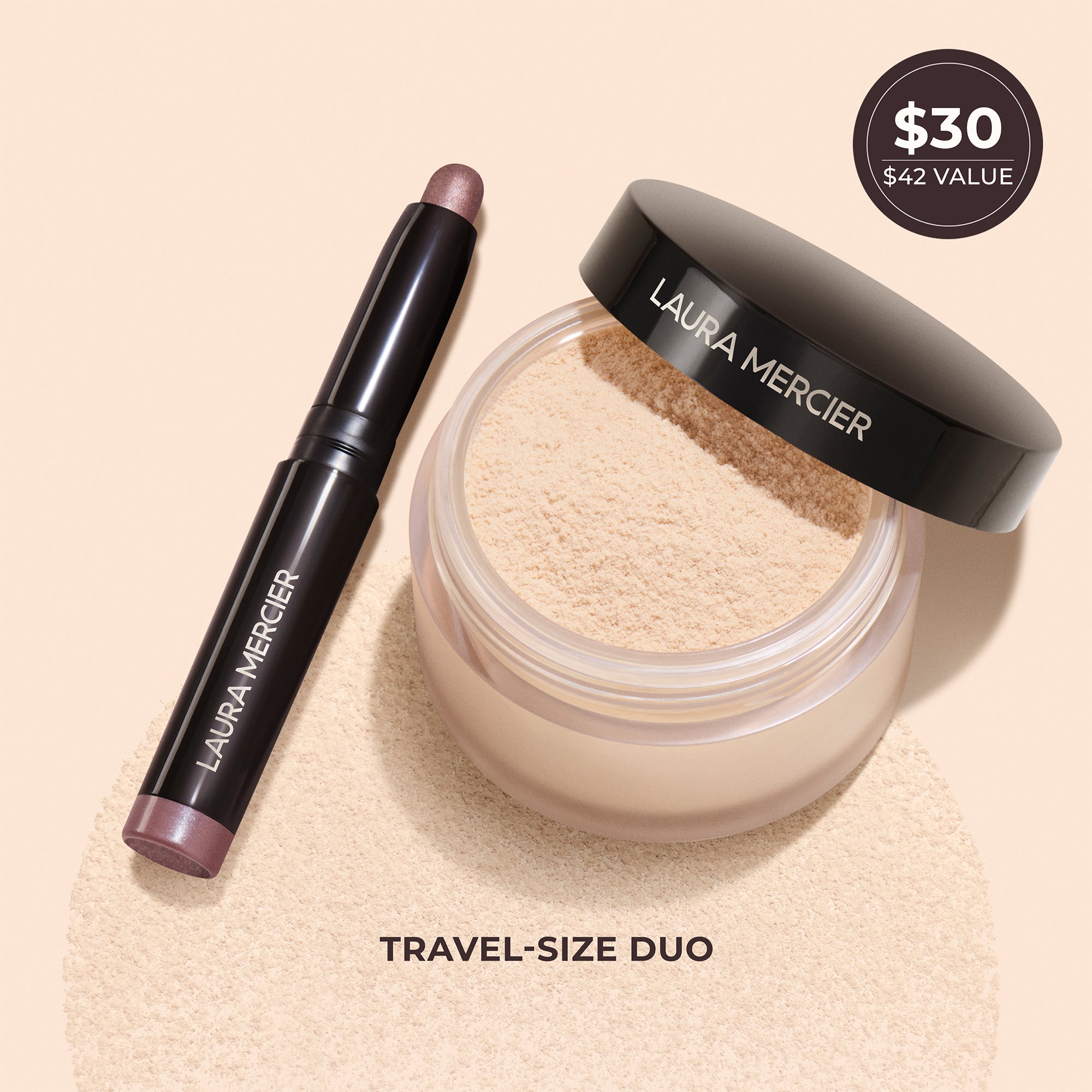 Artistry Icons Translucent Loose Setting Powder and Mini Caviar Stick Eye Shadow Set - Image 3