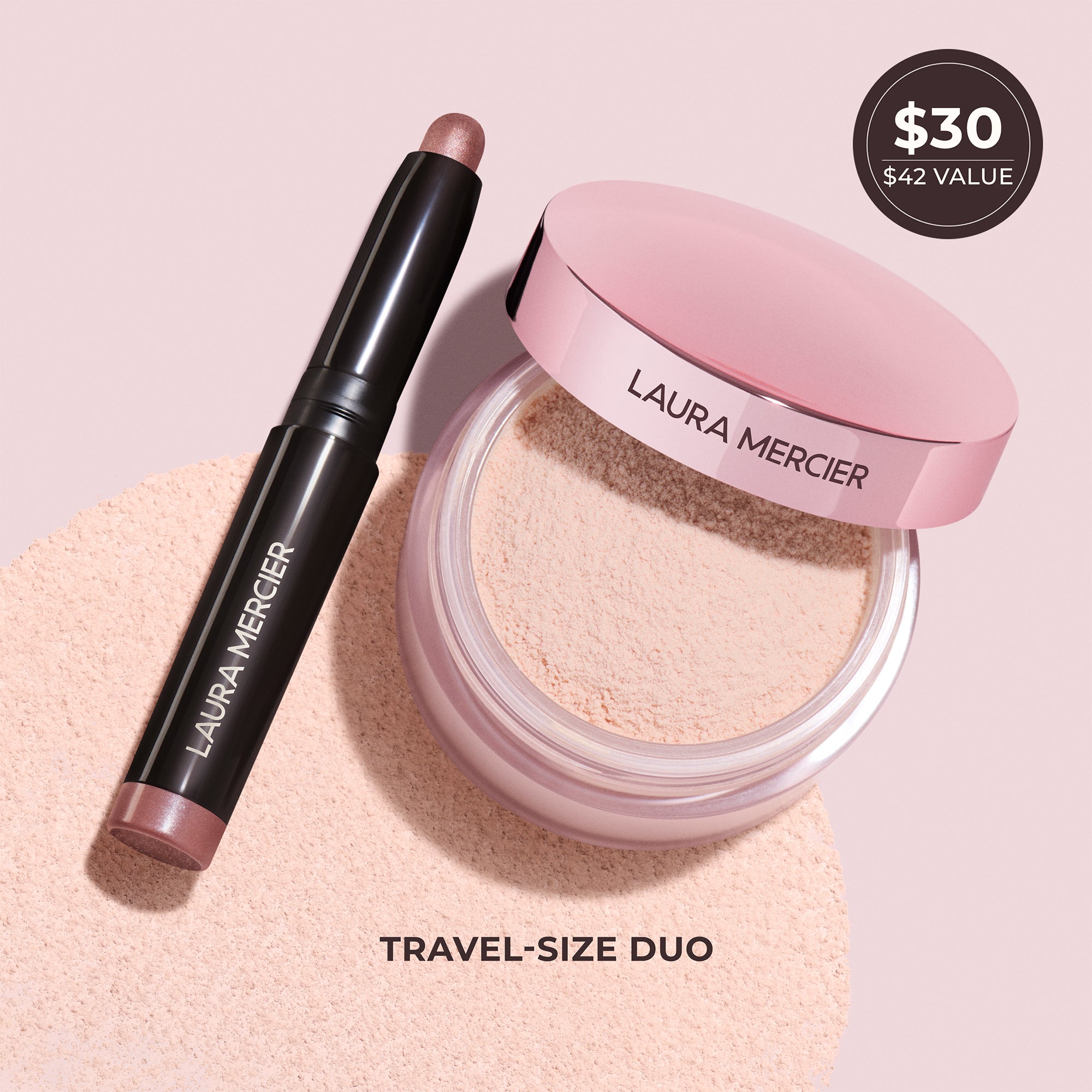 Artistry Icons Translucent Loose Setting Powder Tone Up and Mini Caviar Stick Eye Shadow Set - Image 3